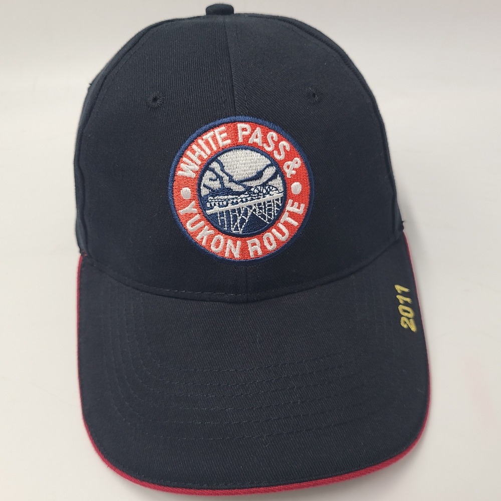 White Pass & Yukon Route‎ Railway Hat Adjustable Black Train Skagway Alaska 2011